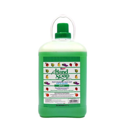 Yuri Hand Soap Sabun Pencuci Tangan Refill 3.7 Liter - Apple